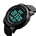 Relojes de cuarzo de moda digital con fecha de lujo militar impermeable LED deportivo para hombre reloj de hombre de segunda mano (negro, talla única)