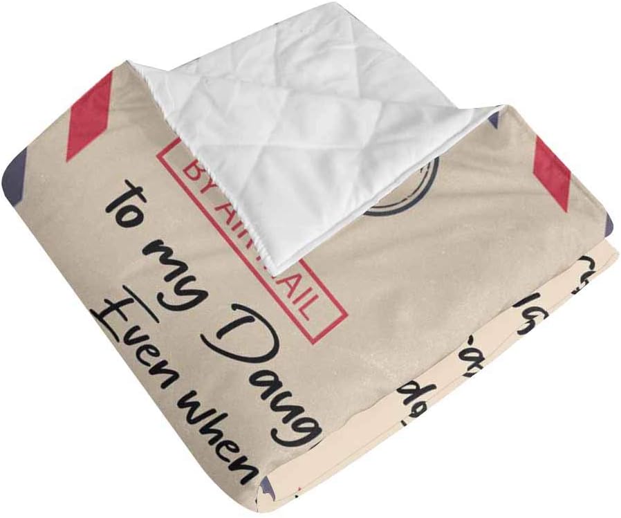 Exсluѕіvе Dіѕсоunt 60% Prісе LOSARON Customized Quilt Love Letter by Air Mail to My Daughter You Always Be Daddy's Little Girl 70x80 Custom Plush Quilt Duvets Hоttеѕt Sаlе LOSARON Customized Quilt Love Letter by Air Mail to My Daughter You Always Be Daddy's Little Girl 70x80 Custom Plush Quilt Duvets