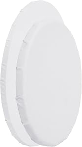 PATIKIL Paint Canvases for Painting, 2 Pack 6x4/12x8 Inch Oval Wood Frame Stretched Blank Art Canvas Board Panels for Acrylic, Oil, Tempera Painting, White