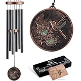 Gabzart Wind Chimes for Outside, Vintage Hummingbird Deep Tone Wind Chime...