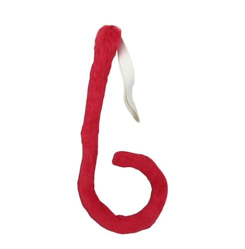 Miniatura 8 de Happylifehere juego de disfraz de orejas y cola de gato de pelo para fiesta de Halloween y para Cosplay Anaranjado Amarillo