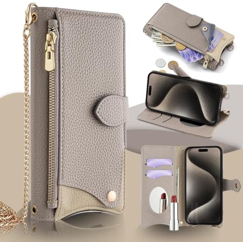 QANKISIS Samsung Galaxy S26 Ultra�p�̃X�}�z�P�[�X �蒠�^ S26 Ultra �p�̃X�}�z�J�o�[ �O���[ | �}�O�l�b�g���� ���t�� Galaxy S26 Ultra�p�̍��z�^�J�o�[�@�K���� SC-53G SCG37�p�̃P�[