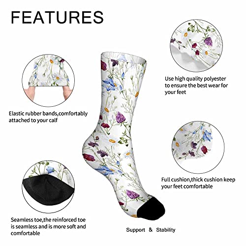 Pehede Socks Mens Fun Dress Socks for Women Funny Novelty Crazy Design Socks3