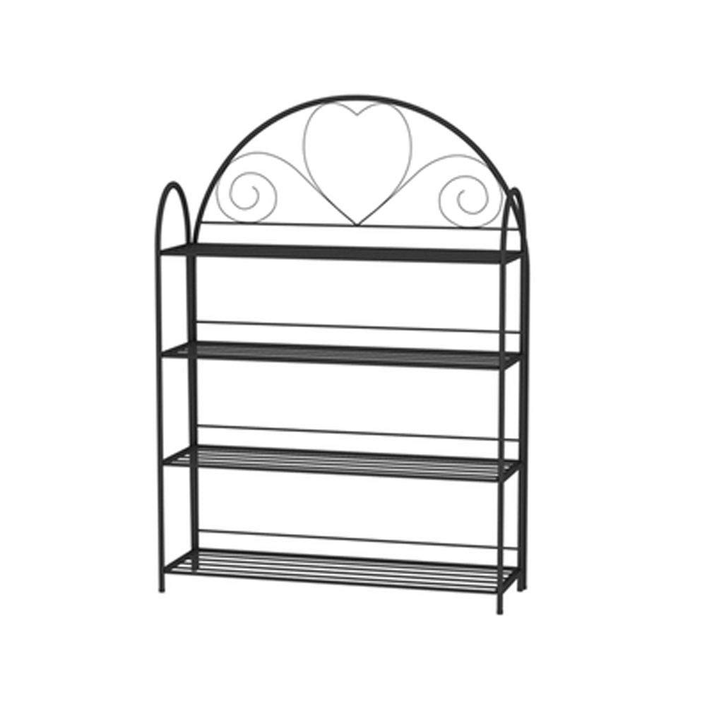 Gabinete plegable de almacenamiento de calzado negro para organizar espacios pequeños