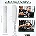 TIESOME 2Pcs Hair Styling Comb, Stainless Steel Fine Tooth Comb, Unbreakable Teeth Design, Anti Static comb, Heat Resistant, Professional Barber Comb Set, Silver Hair Combs for Men Women