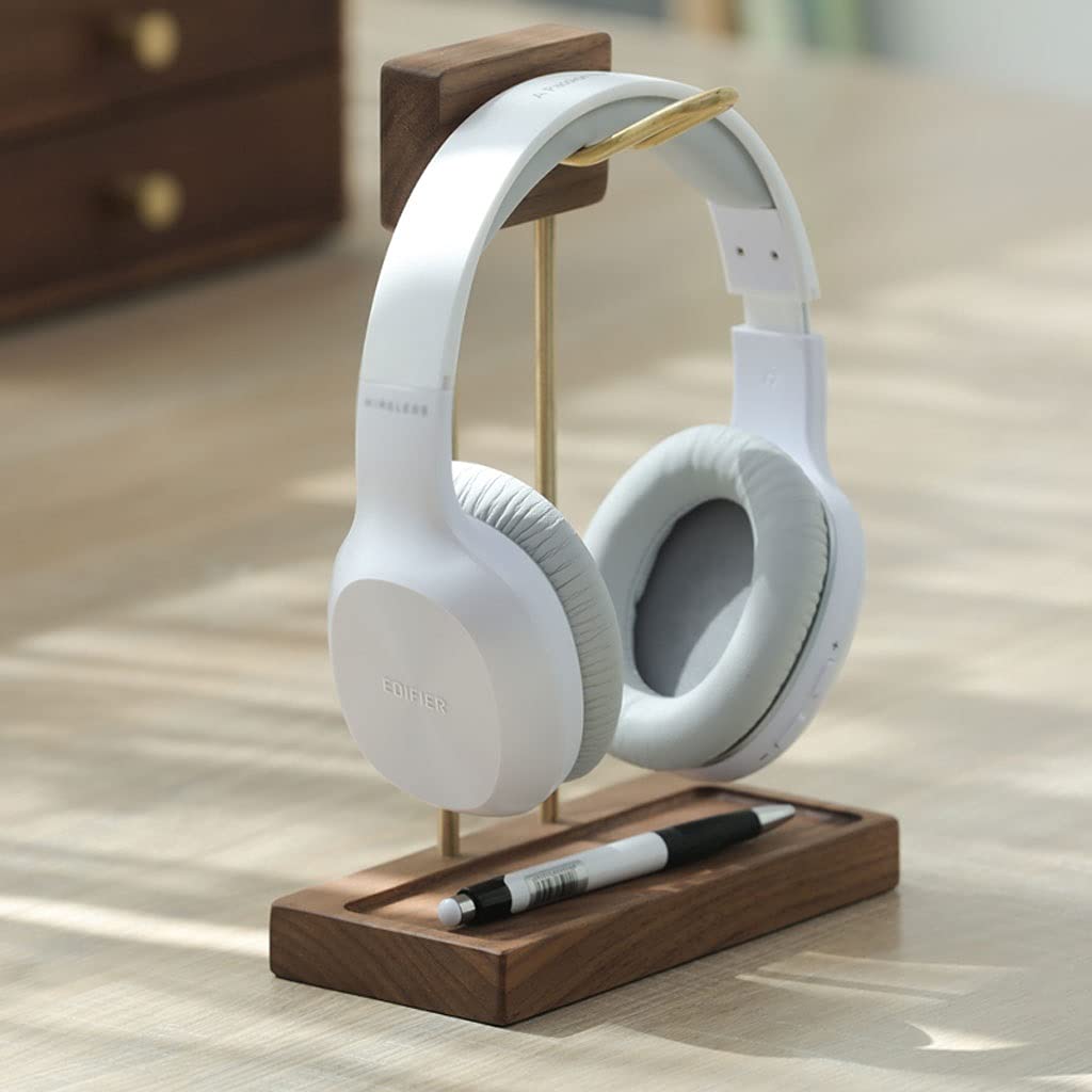 Soporte Auriculares Auriculares soporte para auriculares Haguzador de madera Holder Holder Hager Auriculares Pantalla Soporte Mesa de mesa Accesorios Auriculares Soporte 9,6 / 11.2 pulgadas de altura