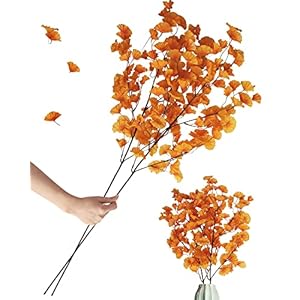 SNAILGARDEN Kunstmatige Morning Glory Flower, Real Touch Lange Stem Morning Glory Zijde Herfst Bloem Boeket Herfst Planten voor Thanksgiving Kerst Oogst Festival Tuin Feest Open Haard Decor