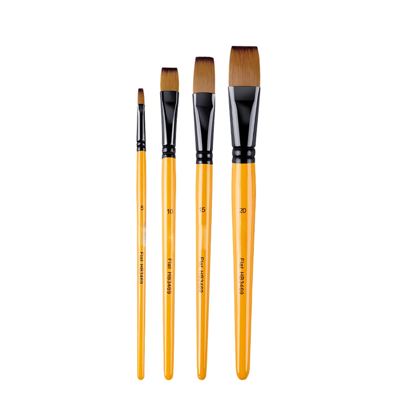 2 Fine Tip Nylon Hair Art Brushes Set for Watercolor, Acrylic Paint & Creative Detailing on Canvas Paper Artist Brushes