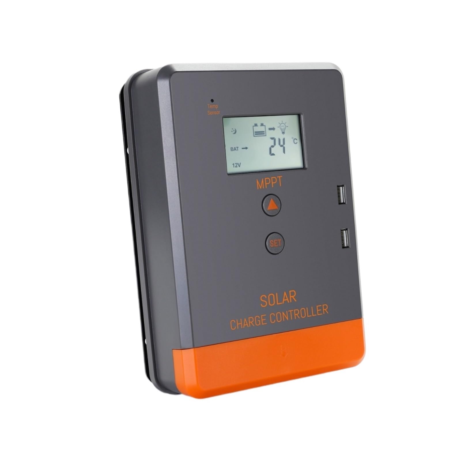 Controllore Solare Regolatore di Carica del Pannello Solare MPPT 20A 30A 40A 12V 24V Display LCD Automatico Adatto for Caricabatterie al Litio Allagato Gel AGM(30A)