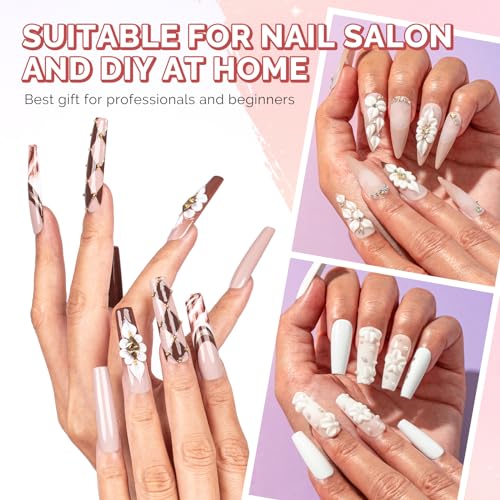 Melodysusie 05-09-587-019903 3Pcs Acrylic Nail Brush Set, Size 8/10/14 Professional Nail Brushes thumb #1