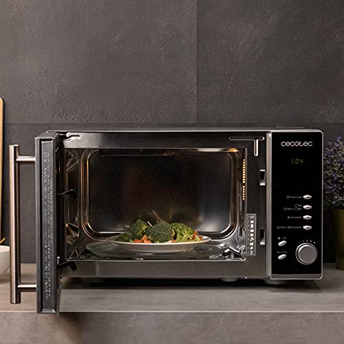 Cecotec-Microondas-de-conveccion-Convection-2500-900-W-Grill-de-1950-W-Capacidad-25-Litros-Horno-de-calor-por-conveccion-8-Funciones-preconfiguradas-Pantalla-LED Cecotec-Microondas-de-conveccion-Convection-2500-900-W-Grill-de-1950-W-Capacidad-25-Litros-Horno-de-calor-por-conveccion-8-Funciones-preconfiguradas-Pantalla-LED