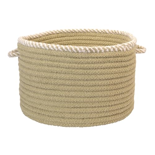 Whispering Woven Basket - Sprout Green 16" x 16" x 12"