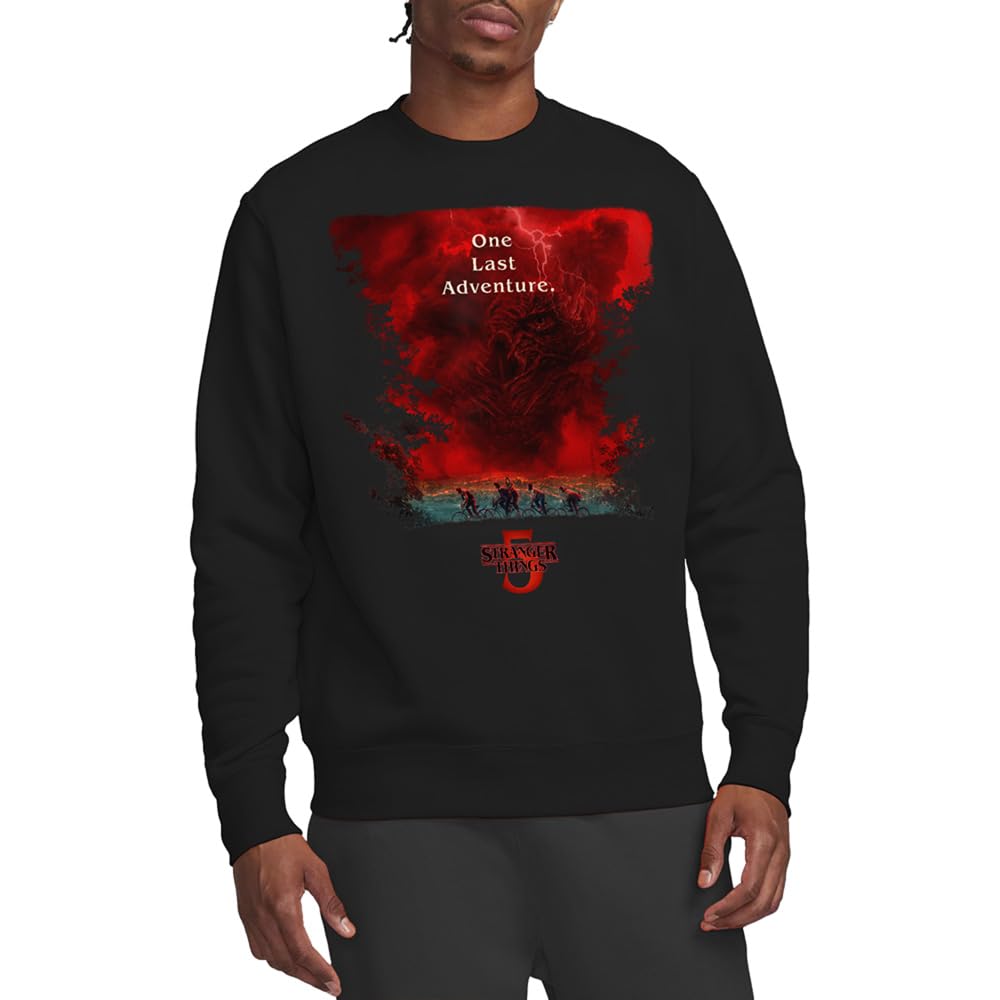 Sweat Stranger Things 5 Vecna Clouds noir uni pour adulte - 6