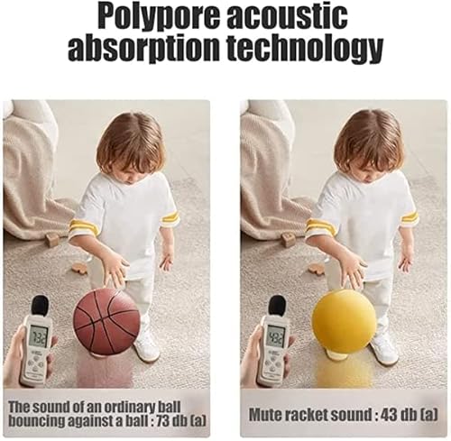 2023 Newest Silent Basketball, Indoor Training Ball, Uncoated High-Density Foam Ball, Soft, Flexible, Lightweight, And Easy To Grip (No.7, Blue) #TOP2