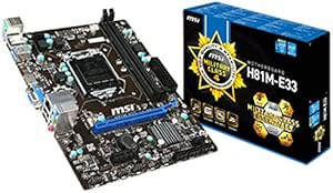 MSI INTEL LGA1150 H81 2*DDR3 2*USB3.0 8*USB2.0 GBE LAN VGA HDMI Micro-
