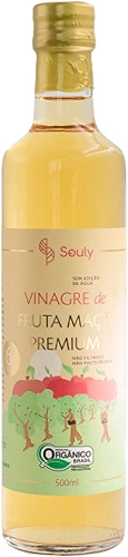 Vinagre de Maçã Orgânico Premium Souly 500ml