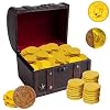 Fruidles Gold Half-Dollar Milk Chocolate Coins Gelt, Made with Premium Belgian Chocolate, Kosher Certified Dairy (1 Pound)