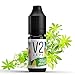 Produktbild V2 Vape Waldmeister AROMA/KONZENTRAT hochdosiertes Premium Lebensmittel-Aroma zum selber mischen von E-Liquid/Liquid-Base für E-Zigarette und E-Shisha 10ml 0mg nikotinfrei