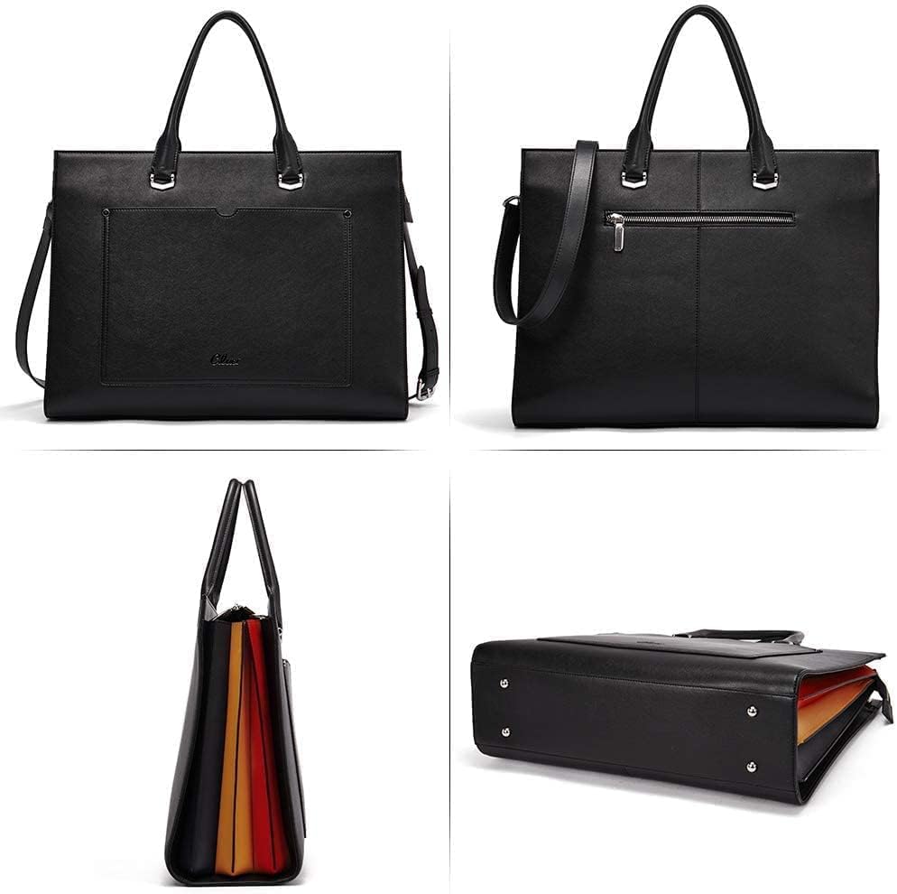 CLUCI Briefcase for Women Bundles with Leather Wallet for Women