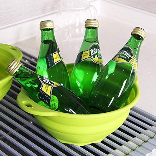 Jovilife 2Pack Green 71Oz Microwave Silicone Mixing Collapsible Bowls Rv Camping Bowls Outdoor Camping Hiking 2Pack(9 Cups/71Oz) (Green) #TOP2
