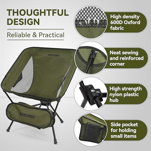 MARCHWAY Lightweight Folding Camping Chair の商品画像 4