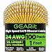 GearIT 100-Pack, Cat 6 Ethernet Cable Cat6 Snagless Patch 1 Foot - Snagless RJ45 Computer LAN Network Cord, Yellow - Compatible with 5 Port Switch POE 5port Gigabit