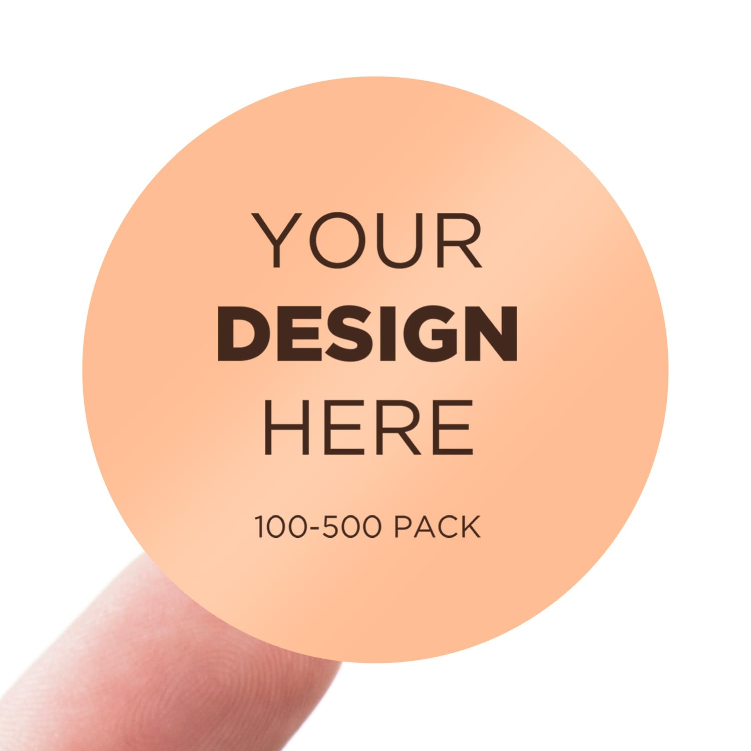 100-500 Custom Stickers Personalized Business Labels Decals, 1.5"-10" Customized Your Own Waterproof Vinyl Stickers with Any Design Logo Image Photo