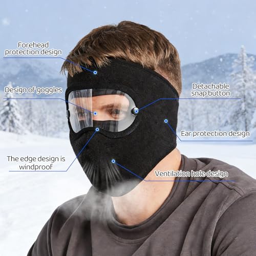 Winter Windproof Face Mask with Goggles