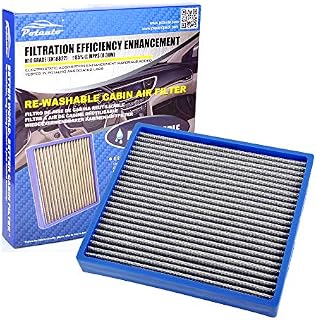 POTAUTO MAP 5001 Re-washable Cabin Air Filter Cleans Airflow Replacement for TOYOTA, LEXUS