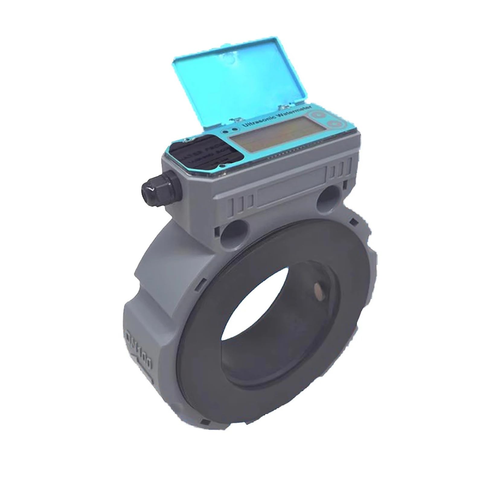 Medidor de agua ultrasónico digital DN50-DN150 con caudalímetro de sujeción ultrasónico remoto for tuberías de cobre/PVC. Alta sensibilidad, bajo error(DN50)