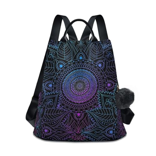 Image of ALAZA Boho Mandala Ethnic Bohemian Backpack Purse for Women Anti Theft Fashion Back Pack Shoulder Bag