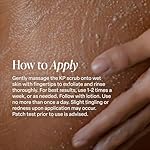 Saltair KP Body Scrub. 10% Glycolic Acid Treatment with Volcanic Sand and Plant Moisturizers. Fragrance-Free Physical Chemical Exfoliator. Exfoliating Body Scrubber for Rough Bumpy Skin, 10oz. - Image 3