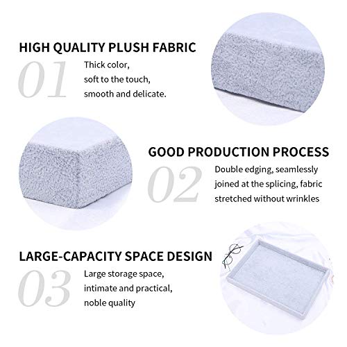 image for STYLIFING Jewelry Organizer Tray Velvet Jewelry Tray Jewelry Display C