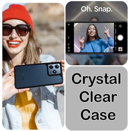 Image of A rtistque Hard Clear Back Cover Case for Realme C63 / Realme Narzo N63 | Shockproof TPU | Acrylic Armor | Stylish Protective Design - Transparent