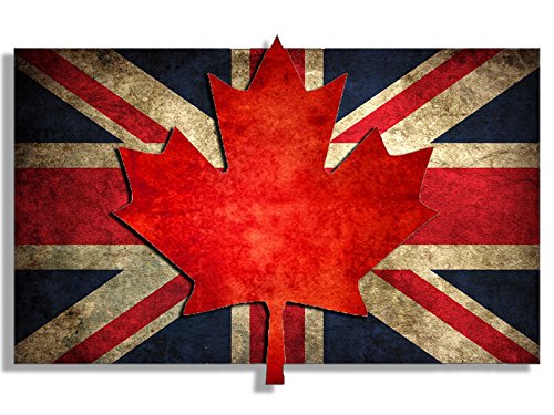 Amazon.com - Union Jack with Maple Leaf Vintage Flag Sticker