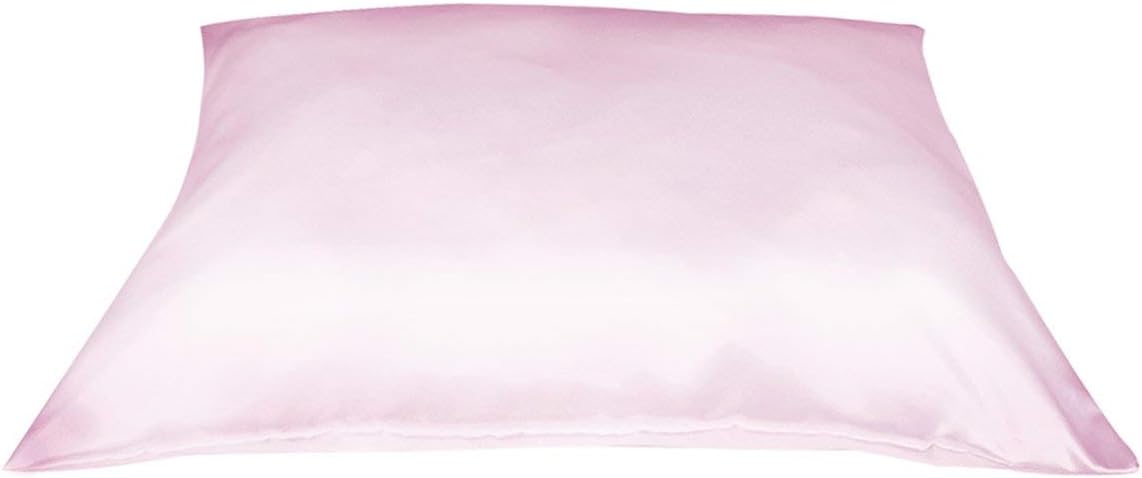 Betty DainSatin Pillowcase with Zipper, Standard / Queen Size, Pink (Pack of 2)