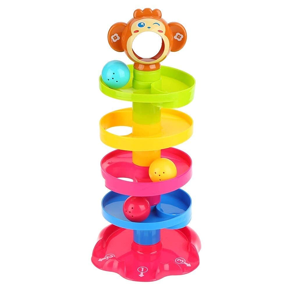 Kids Ball Drop Track Tower Toy with Rolling Balls Multi-Level Spiral Run Activity Educational Cause & Effect Learning Toddlers Colorful Interactive Developmental Boys & Girls 12+ Months-image-44