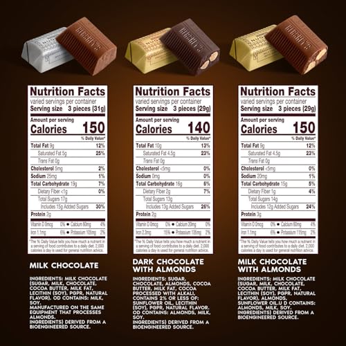 Halloween Bulk Nuggets Chocolate Candy Assorted Mix - Large Variety Pack Milk Chocolate, Milk Chocolate With Almonds, Special Dark With Almonds - Halloween Candy Party Pack - Image 2