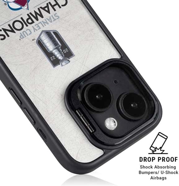 Skinit Kickstand Phone Case Compatible with iPhone 13 - Officially Licensed NHL 2022 Stanley Cup Champions Avalanche Design