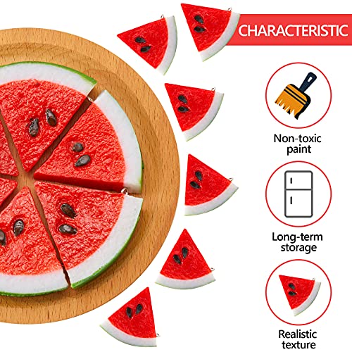 Yaomiao Fake Watermelon Simulation Watermelon Slices Artificial Watermelon Slice Realistic Lifelike Watermelon Slices Fake Fruits Plastic Watermelon Decor For Christmas Photography Props (14 Pieces) #TOP1