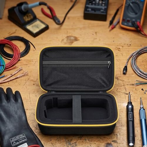 Image of Comecase Case Compatible for Fluke 17B+ /15B+ / 17B / 15B / /177 /179 / 113 /114 / 115 /116 / 117 /87V / 88V Digital Multimeter, Protective Travel Storage Bag with Detachable DIY Foam & Elastic Strap (Box Only)