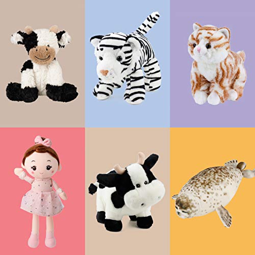 Hopearl Kuschelige Kuh Aus Weichem Plüsch - Niedliche Milchkuh Als Kuscheliges Geschenk Für Jungen, Mädchen & Kinder (22,9 cm)