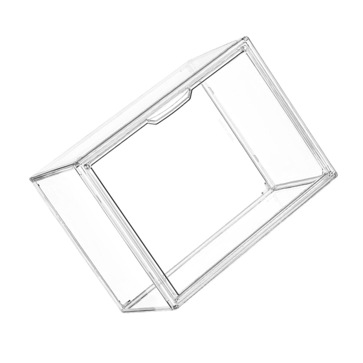 EXCEART Organizer per Libri Trasparente Antipolvere, Contenitore per Conservare Libri Impilabile Verticalmente, per Studenti e Libri di Testo, per Camera da