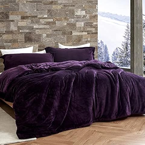 Byourbed The Original Plush - Coma Inducer® Oversized Queen Comforter Set - Midnight Purple Cover