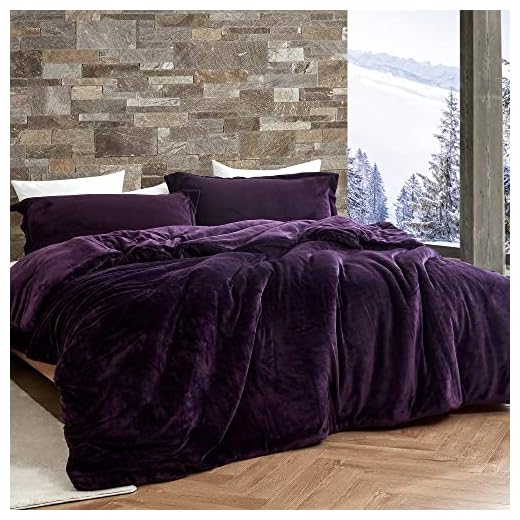 Byourbed The Original Plush - Coma Inducer® Oversized Queen Comforter Set - Midnight Purple
