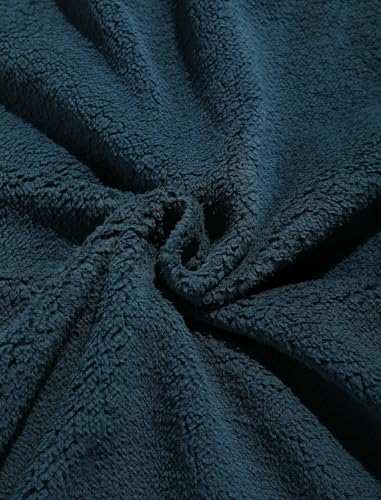Image of ZAFUL Men 1 /4 Zipper Ethnic Aztec Fleece Unisex Winter Sweatshirt Tops 2026 | Funnel Neck Fluffy Polar Fleece Faux Sherpa Soft Thermal Pullover Kangaroo Pocket Jacket Hoodie Tops