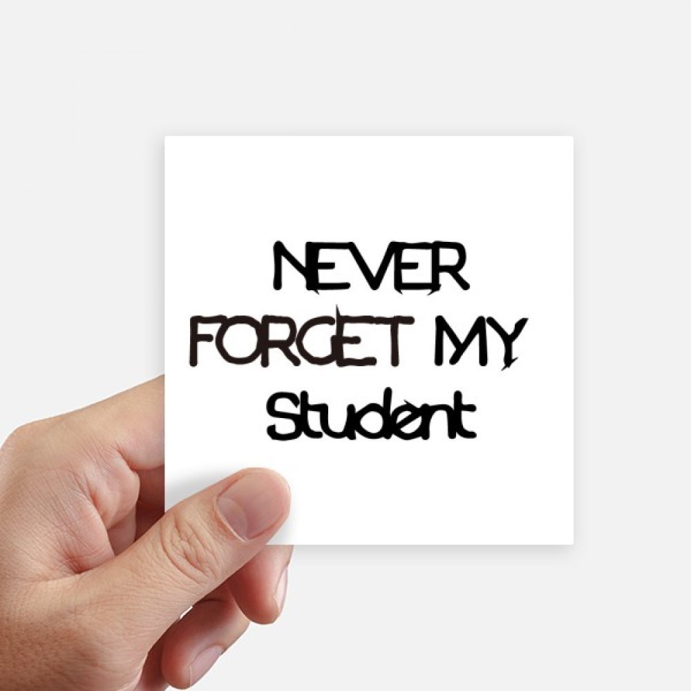 Autocollant cadeau enseignant et etudiant pack de 8 stickers carrés multicolores 10cm