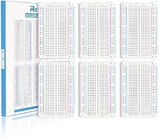REXQualis 6PCS Small Breadborad 400 Point Solderless Breadboards for Arduino Proto Shield Distribution