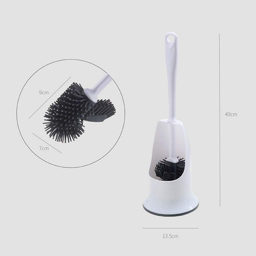 NYKK Toilet Brush and Holder Set Toilet Brush and Bracket Toilet Brush Set Lower Edge Lip Brush and Bathroom Storage Rack Toilet Brushes & Holders
