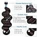 Body Wave Bundles Human Hair Brazilian Hair 3 Bundles Human Hair for Black Women 22 24 26 Inch 10A Grade 100% Unprocessed Body Wave Bundles Hair Extensions Natural Color